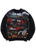 【送料無料】WHIMSY SOCKS DEVIL CREWNECK BLACK