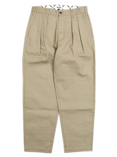 画像1: 【送料無料】SCHOTTTC TC DOUBLE PLEATED WIDE PANTS KHAKI