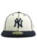 画像2: NEW ERA LP 59FIFTY PIPING YANKEES CHROME WH/NAVY (2)