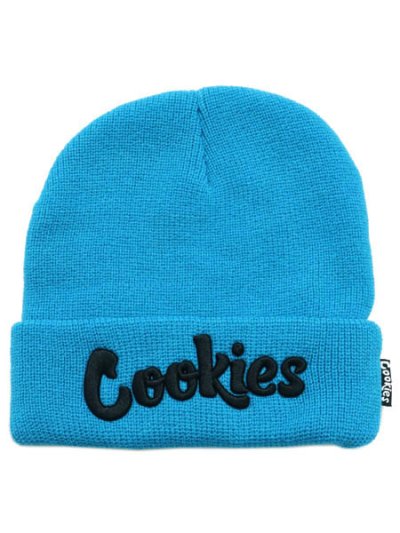 画像1: COOKIES CLOTHING ORIGINAL LOGO BEANIE BLUE/BLACK