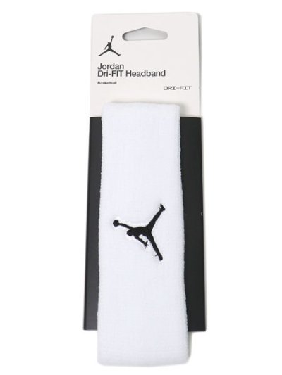 画像1: NIKE JORDAN JUMPMAN HEADBAND-WHITE/BLACK