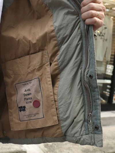 画像8: 【送料無料】Ten-c ARTIC DOWN PARKA ASH GRAY