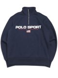 【送料無料】POLO RALPH LAUREN POLO SPORT FLEECE HALF ZIP SWEAT NV/WHT