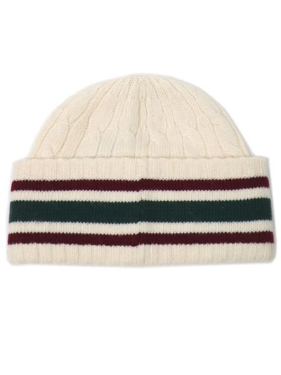 画像2: POLO RALPH LAUREN CRICKET BEAR CABLE KNIT BEANIE