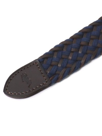 画像3: 【送料無料】POLO RALPH LAUREN RYDER CUP BRAIDED BELT NAVY/BROWN