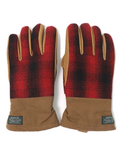 画像1: 【SALE】【送料無料】POLO RALPH LAUREN POLO COUNTRY PLAID GLOVE