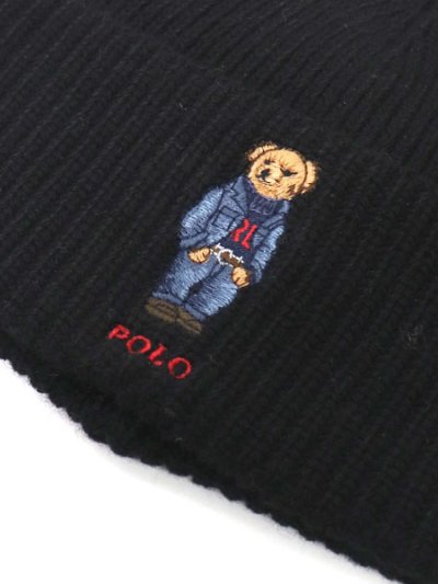 画像3: POLO RALPH LAUREN DENIM BEAR RIB KNIT BEANIE