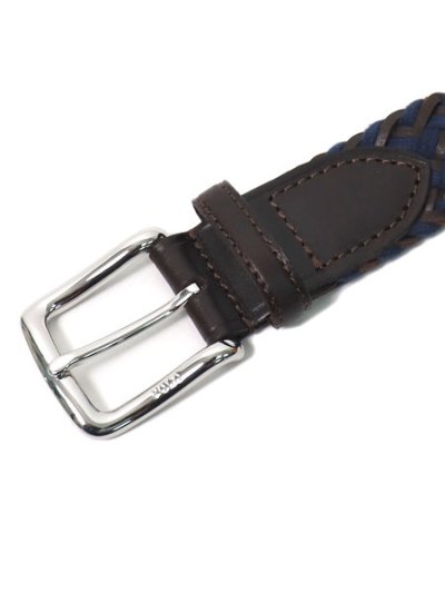 画像2: 【送料無料】POLO RALPH LAUREN RYDER CUP BRAIDED BELT NAVY/BROWN