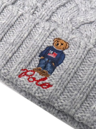 画像3: POLO RALPH LAUREN SWEATER BEAR RECYCLED CABLE KNIT BEANIE