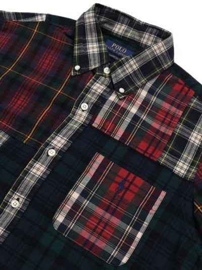 画像3: 【送料無料】POLO RALPH LAUREN CLASSIC FIT PLAID OXFORD FUN SHIRT