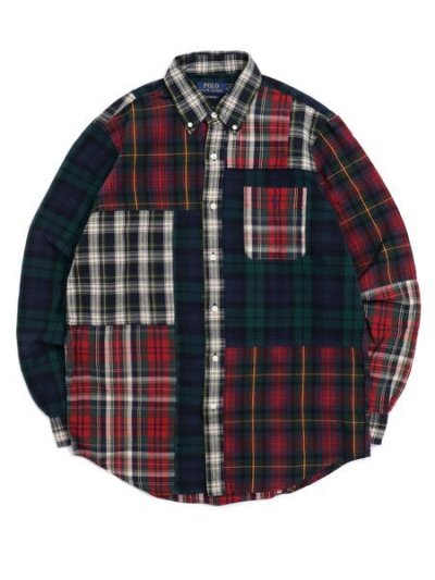 画像1: 【SALE】【送料無料】POLO RALPH LAUREN CLASSIC FIT PLAID OXFORD FUN SHIRT