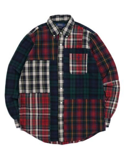 画像1: 【送料無料】POLO RALPH LAUREN CLASSIC FIT PLAID OXFORD FUN SHIRT