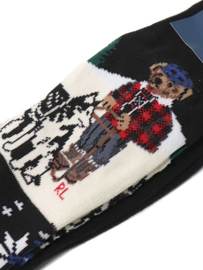 画像2: POLO RALPH LAUREN SCENIC HOLIDAY BEAR SOCKS