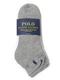 POLO RALPH LAUREN CLASSIC SPORT QUATER 6PK SOCKS GH ASST