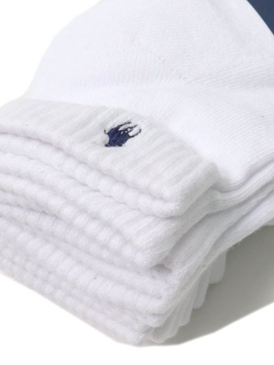 画像2: POLO RALPH LAUREN CLASSIC SPORT QUATER 6PK SOCKS WHITE