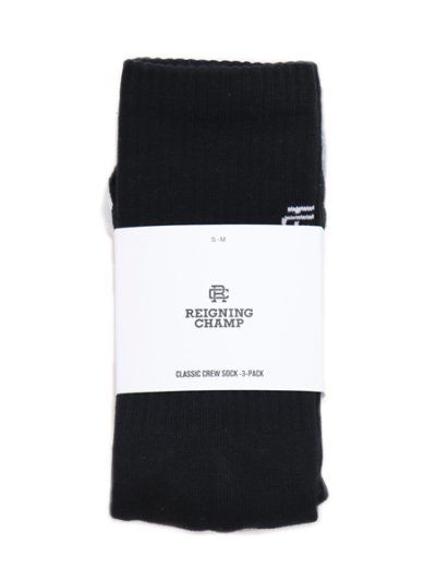 画像1: REIGNING CHAMP 3-PACK CLASSIC CREW SOCK MULTI