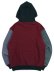 画像2: 【SALE】WHIMSY SOCKS PANELED HOODIE BURGUNDY (2)