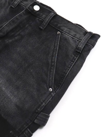 画像3: 【送料無料】mnml B118 FLARE WORK DENIM BLACK