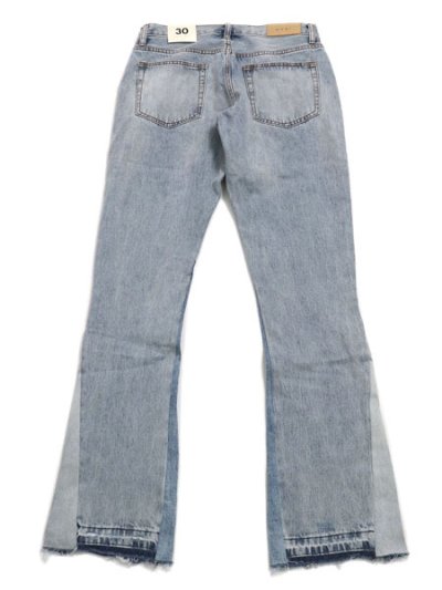 画像2: 【送料無料】mnml B221 FLARE DENIM BLUE