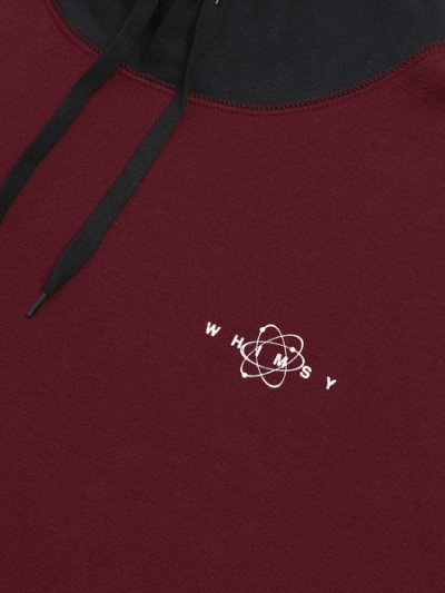 画像3: 【SALE】WHIMSY SOCKS PANELED HOODIE BURGUNDY