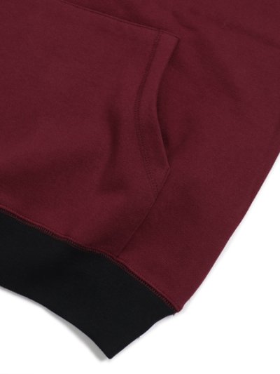 画像4: 【SALE】WHIMSY SOCKS PANELED HOODIE BURGUNDY