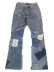 画像2: 【送料無料】mnml B424 PATCH FLARE DENIM BLUE (2)