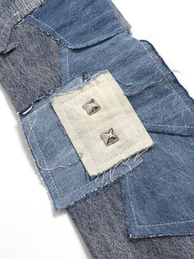 画像7: 【SALE】【送料無料】mnml B424 PATCH FLARE DENIM BLUE