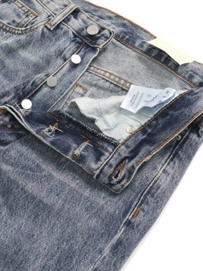 画像4: 【SALE】【送料無料】mnml B424 PATCH FLARE DENIM BLUE
