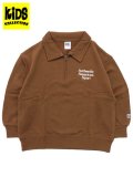 【KIDS】RUSSELL ATHLETIC KIDS SWEAT 1/4 ZIP SHIRT COCONUTS