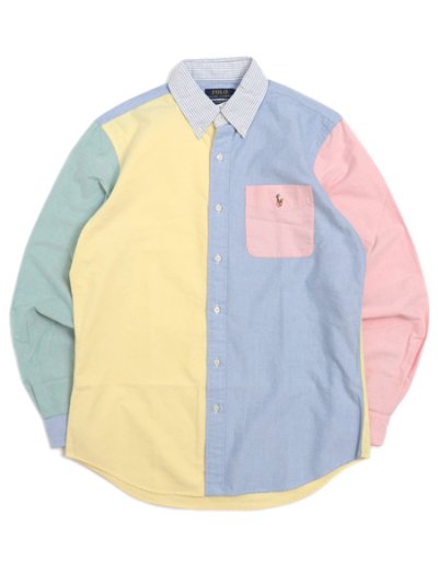 画像1: 【SALE】【送料無料】POLO RALPH LAUREN CLASSIC FIT SOLID OXFORD FUN SHIRT