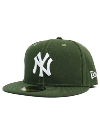 画像1: NEW ERA 59FIFTY NY YANKEES RIFLE GREEN/WHITE