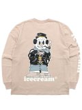 【送料無料】ICECREAM NO FLAKES LS TEE ROSE SMOKE