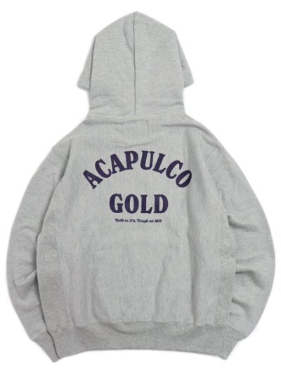 画像2: 【送料無料】ACAPULCO GOLD BUST YOUR SHIT HOODED SWEAT OXFORD GREY