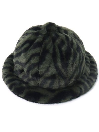 画像1: 【SALE】KANGOL FAUX FUR CASUAL-OLIVE ZEBRA