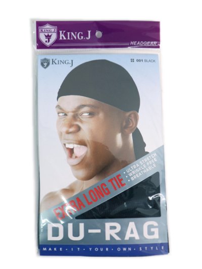 画像1: KING J EXTRA LONG TIE DU-RAG #001