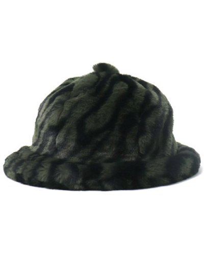 画像3: 【SALE】KANGOL FAUX FUR CASUAL-OLIVE ZEBRA