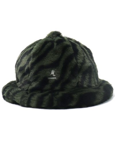 画像2: 【SALE】KANGOL FAUX FUR CASUAL-OLIVE ZEBRA