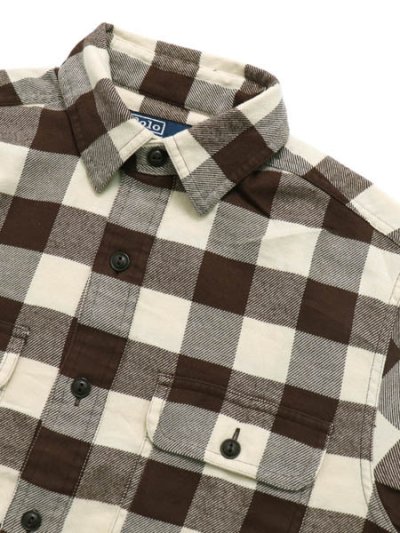 画像3: 【SALE】【送料無料】POLO RALPH LAUREN CLASSIC FIT PLAID TWILL WORK SHIRT