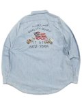 【SALE】【送料無料】POLO RALPH LAUREN CLASSIC FIT FLAG CHAMBRAY L/S SHIRT