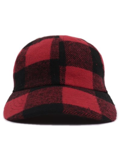 画像2: NEW HATTAN WOOL POLYESTER BLEND CAP PLAID