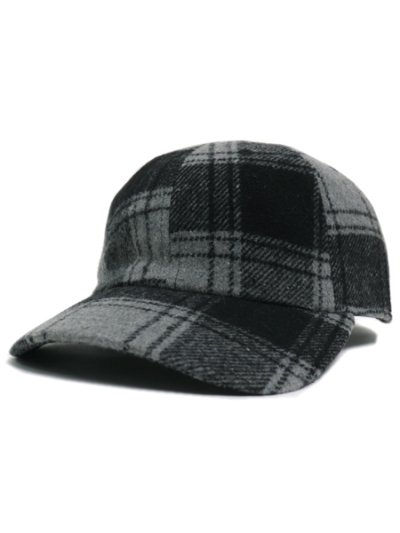 画像1: NEW HATTAN WOOL POLYESTER BLEND CAP PLAID