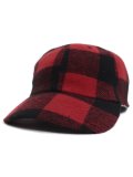 NEW HATTAN WOOL POLYESTER BLEND CAP PLAID