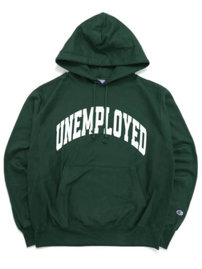 画像1: 【送料無料】COLD WORLD FROZEN GOODS UNEMPLOYED HOODIE 12oz DARK GREEN