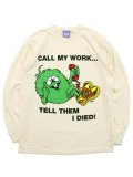 【送料無料】COLD WORLD FROZEN GOODS STUGAZI RETIRED LONG SLEEVE IVORY