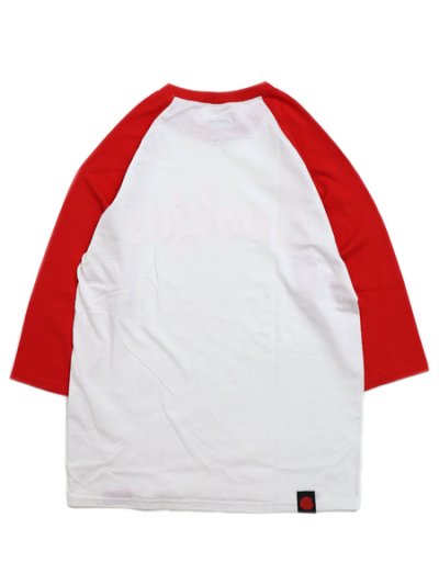 画像2: COOKIES CLOTHING COOKIES LOGO 3/4 RAGLAN TEE WHITE/RED