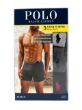 POLO RALPH LAUREN BOXER BRIEF 3P ANDOVER HT/MADISON HT/BLK