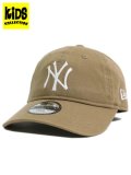 【KIDS】NEW ERA KIDS CHILD 9TWENTY WASH YANKEES KHAKI/WHITE