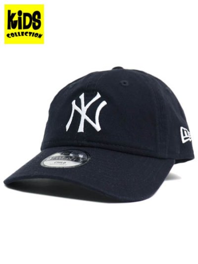 画像1: 【KIDS】NEW ERA KIDS CHILD 9TWENTY WASH YANKEES NAVY/WHITE