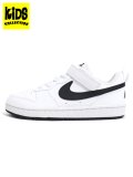 【KIDS】NIKE COURT BOROUGH LOW RECRAFT PS WHITE/BLACK