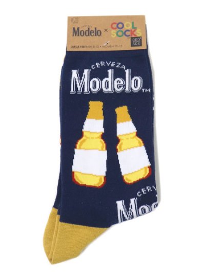 画像1: COOL SOCKS MODELO BOTTLES CREW FOLDED SOCKS